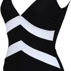 Arena Vera Wing Back One Piece Swimsuit C-Cup Women, noir/blanc -Natation Femme Soldes arena vera wing back one piece swimsuit c cup women black white 5