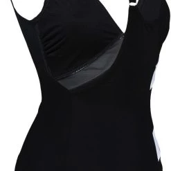 Arena Vera Wing Back One Piece Swimsuit C-Cup Women, noir/blanc -Natation Femme Soldes arena vera wing back one piece swimsuit c cup women black white 6