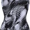 Arena Zora U Back Swimsuit D Cup Women, noir/blanc 1 Arena Zora U Back Swimsuit D Cup Women, noir/blanc -Natation Femme Soldes arena zora u back swimsuit d cup women black multi 1