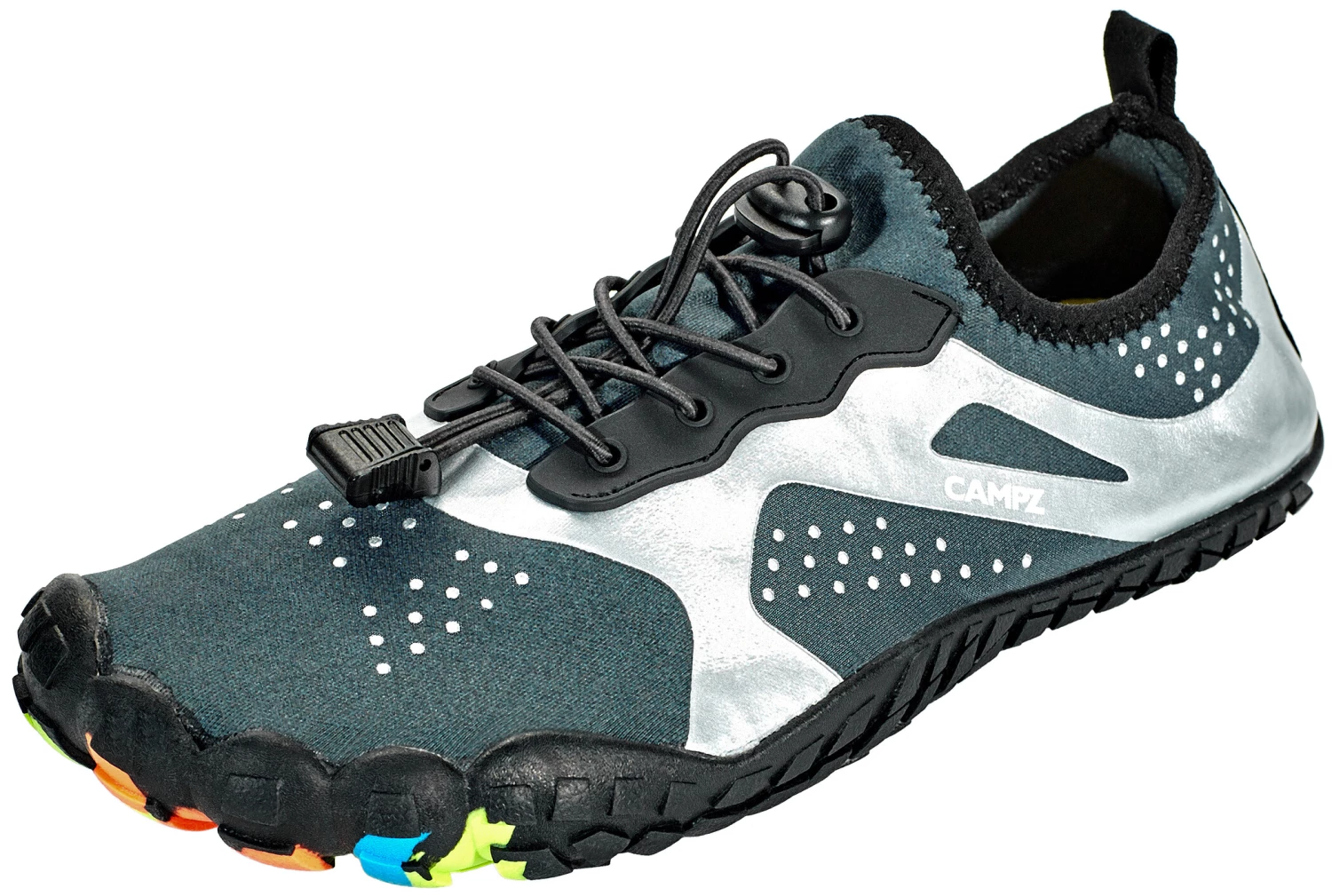 CAMPZ Chaussures d’eau avec lacets, gris/argent 3 CAMPZ Chaussures d’eau avec lacets, gris/argent