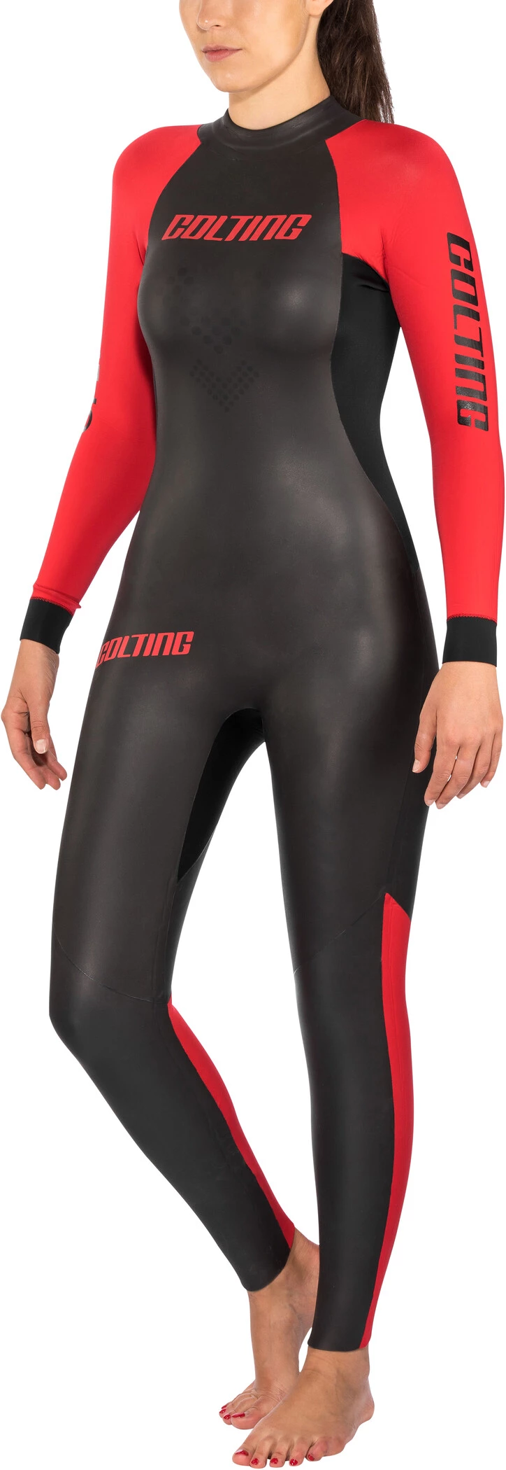 Colting Wetsuits Open Sea Combinaison Femme, noir/rouge 4 Colting Wetsuits Open Sea Combinaison Femme, noir/rouge – Image 2