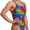 Funkita Diamond Back One Piece Swimsuit Women, Multicolore -Natation Femme Soldes funkita diamond back one piece swimsuit women cabbage patch 1