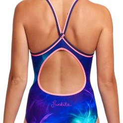 Funkita Diamond Back One Piece Swimsuit Women, rose -Natation Femme Soldes funkita diamond back one piece swimsuit women fly baby 3 4