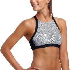 Funkita Hi Light Swim Top Women, noir/blanc 9 Funkita Hi Light Swim Top Women, noir/blanc -Natation Femme Soldes funkita hi light swim top women ice current 4