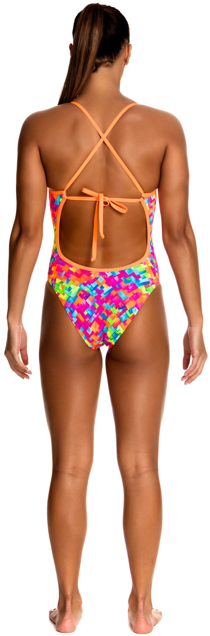 Funkita Tie Me Tight One Piece Femme, bleu/orange 7 Funkita Tie Me Tight One Piece Femme, bleu/orange – Image 5
