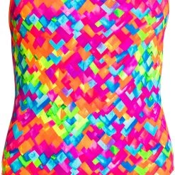 Funkita Tie Me Tight One Piece Femme, bleu/orange