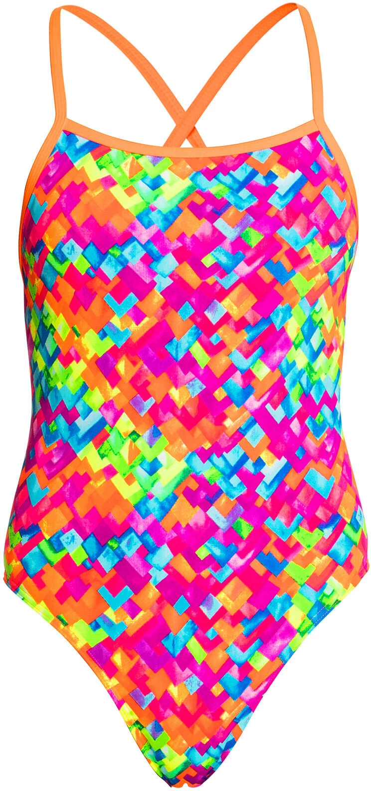 Funkita Tie Me Tight One Piece Femme, bleu/orange 3 Funkita Tie Me Tight One Piece Femme, bleu/orange