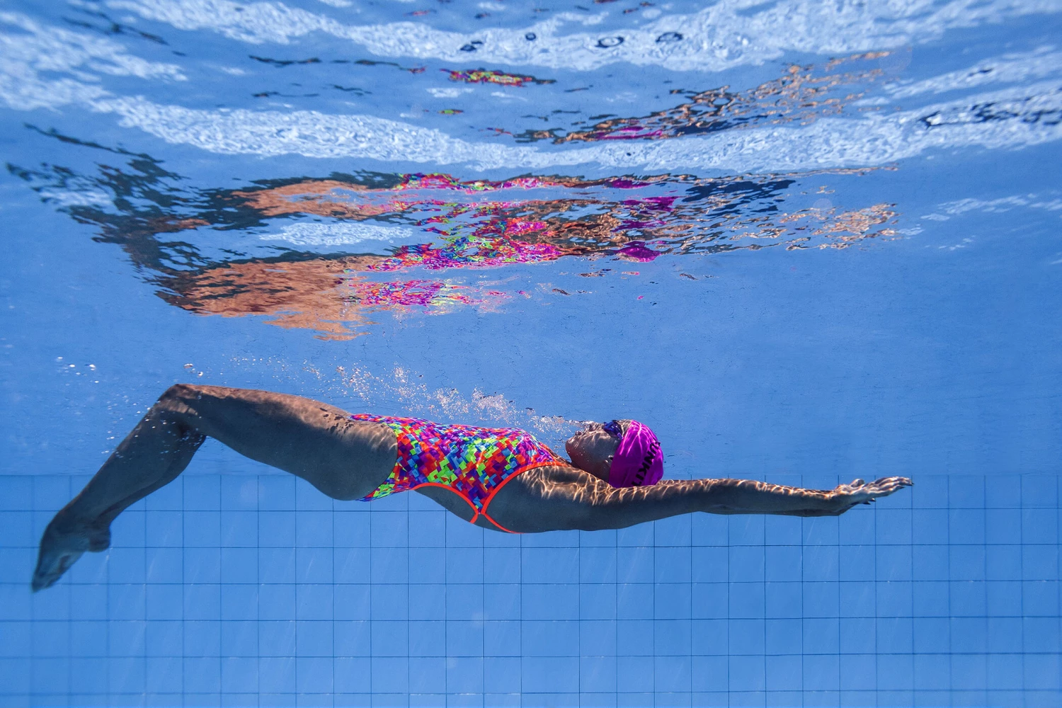 Funkita Tie Me Tight One Piece Femme, bleu/orange 8 Funkita Tie Me Tight One Piece Femme, bleu/orange – Image 6