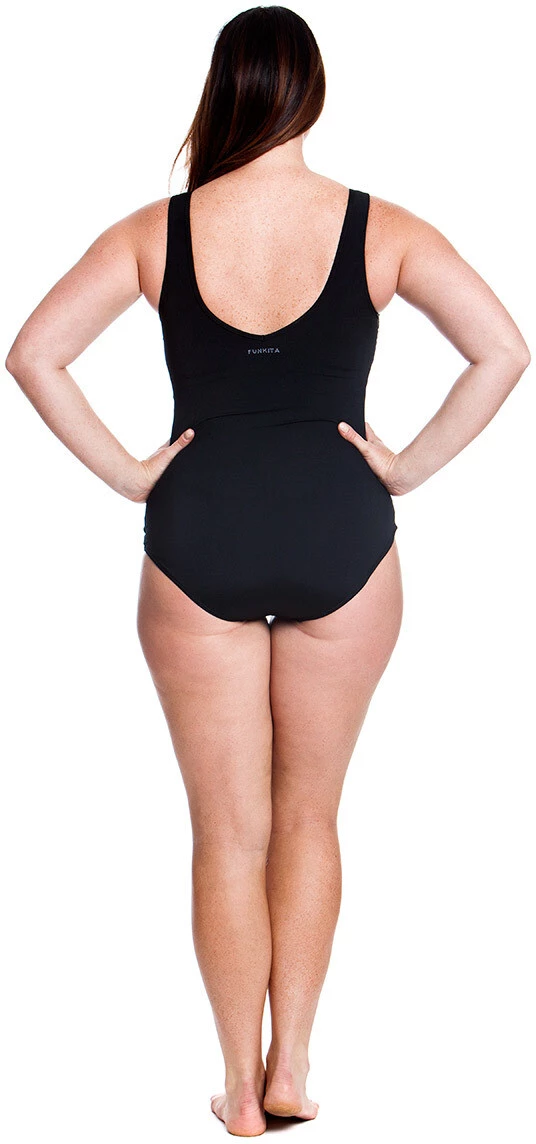 Funkita Zip Front One Piece Swimsuit Women, noir 4 Funkita Zip Front One Piece Swimsuit Women, noir – Image 2
