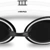 Head HCB Comp Lunettes de protection, vert/jaune -Natation Femme Soldes head hcb comp goggles black white smoke 1