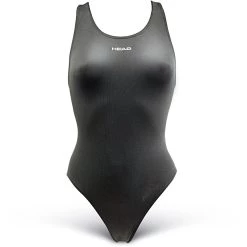 Head Solid Ultra High Leg Cut Swimsuit Women, bleu