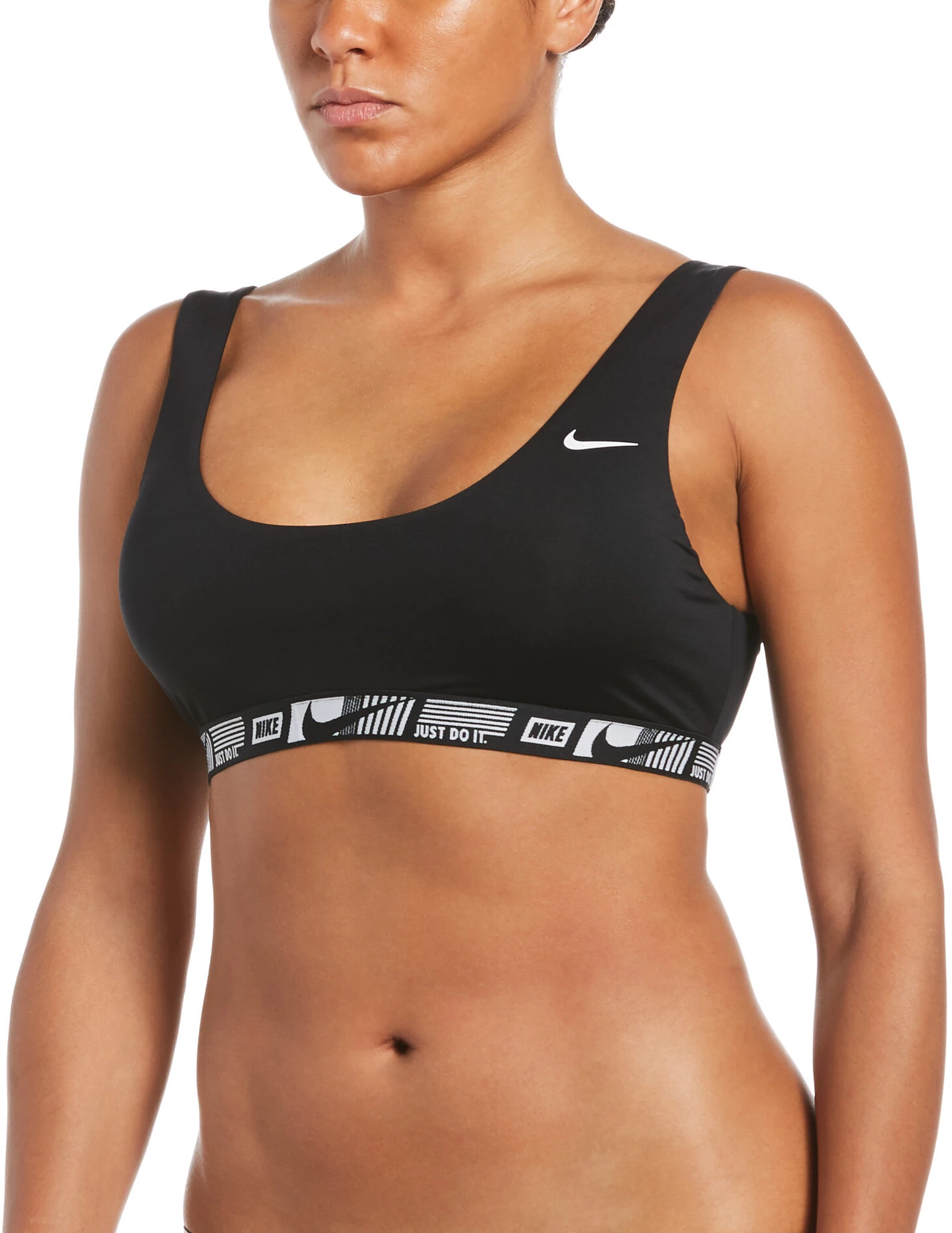 Nike Swim Logo Tape Scoop Neck Bikini Top Women, bleu 3 Nike Swim Logo Tape Scoop Neck Bikini Top Women, bleu