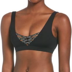 Nike Swim Sneakerkini Scoop Neck Bikini Top Women, noir -Natation Femme Soldes nike swim sneakerkini scoop neck bikini top women black 3
