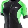 ORCA Swimrun Core T-shirt zippé Femme, noir/vert 2 ORCA Swimrun Core T-shirt zippé Femme, noir/vert -Natation Femme Soldes orca swimrun core top women black 1