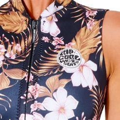 Rip Curl G-Bomb High Waist Jong Jane 1.5mm Women, bleu/Multicolore -Natation Femme Soldes rip curl g bomb high waist jong jane 15mm women black gold 3