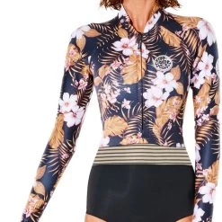 Rip Curl G-Bomb L/S Front Zip Spring Suit Women, Multicolore/noir