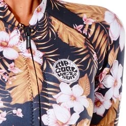 Rip Curl G-Bomb L/S Front Zip Spring Suit Women, Multicolore/noir 9 Rip Curl G-Bomb L/S Front Zip Spring Suit Women, Multicolore/noir -Natation Femme Soldes rip curl g bomb l s front zip spring suit women black gold 4