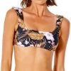 Rip Curl Playabella Square Neck Bikini Top Women, noir/Multicolore 2 Rip Curl Playabella Square Neck Bikini Top Women, noir/Multicolore -Natation Femme Soldes rip curl playabella square neck bikini top women black 1