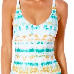 Rip Curl Summer Palm Good Swimsuit Women, blanc/turquoise