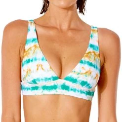 Rip Curl Summer Palm Revo Halter Women, blanc/turquoise