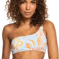 Roxy Island In The Sun Asymmetric Top Women, bleu/orange