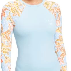 Roxy Island In The Sun LS Back Zip Onesie Women, bleu/orange