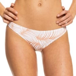Roxy Palm Tree Dreams Bikini Bottoms Women, blanc/orange
