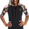 Roxy PT Beach SS Rashguard Lycra Women, noir/Multicolore 2 Roxy PT Beach SS Rashguard Lycra Women, noir/Multicolore -Natation Femme Soldes roxy pt beach ss rashguard lycra women anthracite s island vibes 1