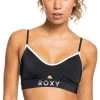 Roxy Roxy Active Braclette Sports Top Women, noir 1 Roxy Roxy Active Braclette Sports Top Women, noir -Natation Femme Soldes roxy roxy active braclette sports top women anthracite 1
