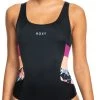Roxy Roxy Active Technical Colorblocking Swimsuit Women, noir/Multicolore 2 Roxy Roxy Active Technical Colorblocking Swimsuit Women, noir/Multicolore -Natation Femme Soldes roxy roxy active technical colorblocking swimsuit women anthracite floral flow 1