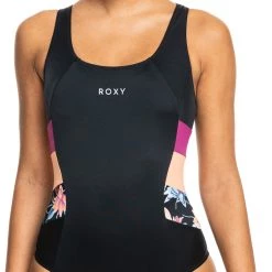 Roxy Roxy Active Technical Colorblocking Swimsuit Women, noir/Multicolore