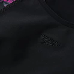 Speedo Allover Panel Laneback Swimsuit Women, noir 6 Speedo Allover Panel Laneback Swimsuit Women, noir -Natation Femme Soldes speedo allover panel laneback swimsuit women black ecstatic pink usa charcoal 2 1