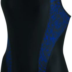 Speedo Allover Panel Laneback Swimsuit Women, noir/blanc
