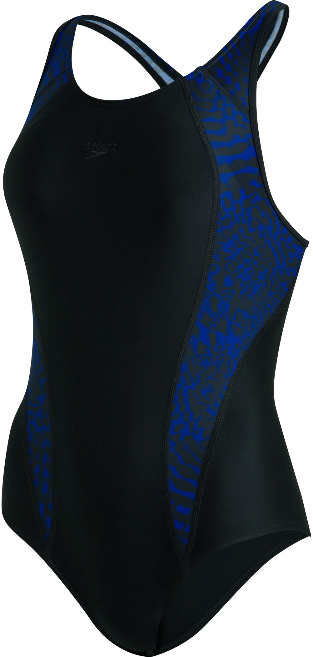 Speedo Allover Panel Laneback Swimsuit Women, noir/blanc 3 Speedo Allover Panel Laneback Swimsuit Women, noir/blanc