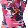 Speedo Allover U-Back Swimsuit Women, rose/Multicolore -Natation Femme Soldes speedo allover u back swimsuit women leaf true navy fluo pink salso 1