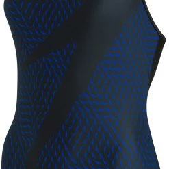 Speedo Boom Logo Placement Racerback Swimsuit Women, noir/bleu