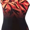 Speedo Hyperboom Placement Muscleback Swimsuit Women, noir/orange -Natation Femme Soldes speedo hyperboom placement muscleback swimsuit women hyper black lava red siren 1