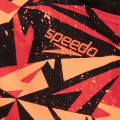 Speedo Hyperboom Placement Muscleback Swimsuit Women, noir/orange -Natation Femme Soldes speedo hyperboom placement muscleback swimsuit women hyper black lava red siren 5