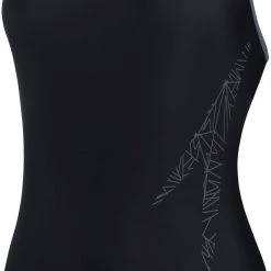 Speedo Hyperboom Placement Rackerback Swimsuit Women, noir