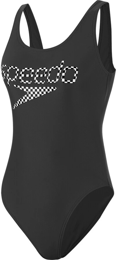 Speedo Logo Deep U-Back Swimsuit Women, noir 3 Speedo Logo Deep U-Back Swimsuit Women, noir
