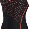 Speedo Medley Logo Medalist Swimsuit Women, noir/rose