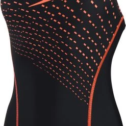 Speedo Medley Logo Medalist Swimsuit Women, noir/rose