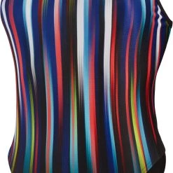 Speedo Placement Digi Turnback Swimsuit Women, noir/Multicolore