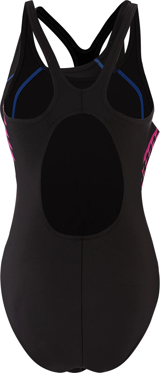 Speedo Placement Panel Muskleback Swimsuit Women, noir/rose 4 Speedo Placement Panel Muskleback Swimsuit Women, noir/rose – Image 2