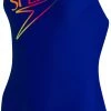 Speedo Retro Logo Medalist Swimsuit Women, noir 1 Speedo Retro Logo Medalist Swimsuit Women, noir -Natation Femme Soldes speedo retro logo medalist swimsuit women northern begonia pink acid 1