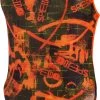 Speedo Wallspray Allover V-Back Swimsuit Women, orange/vert 1 Speedo Wallspray Allover V-Back Swimsuit Women, orange/vert -Natation Femme Soldes speedo wallspray allover v back swimsuit women salso atom lime olive black 1