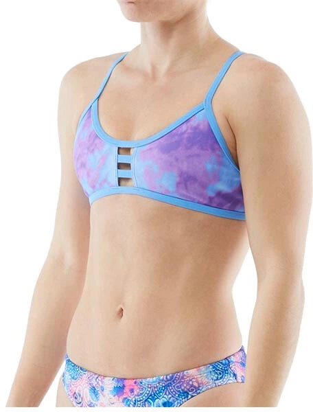 TYR Acid Wash Pacific Tieback Top Women, bleu/violet 3 TYR Acid Wash Pacific Tieback Top Women, bleu/violet