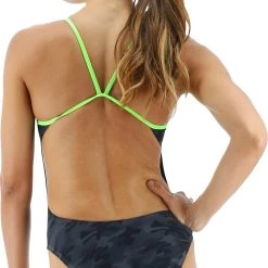 TYR Blackout Camo Swimsuit Women, gris 13 TYR Blackout Camo Swimsuit Women, gris -Natation Femme Soldes tyr blackout camo swimsuit women black green 6