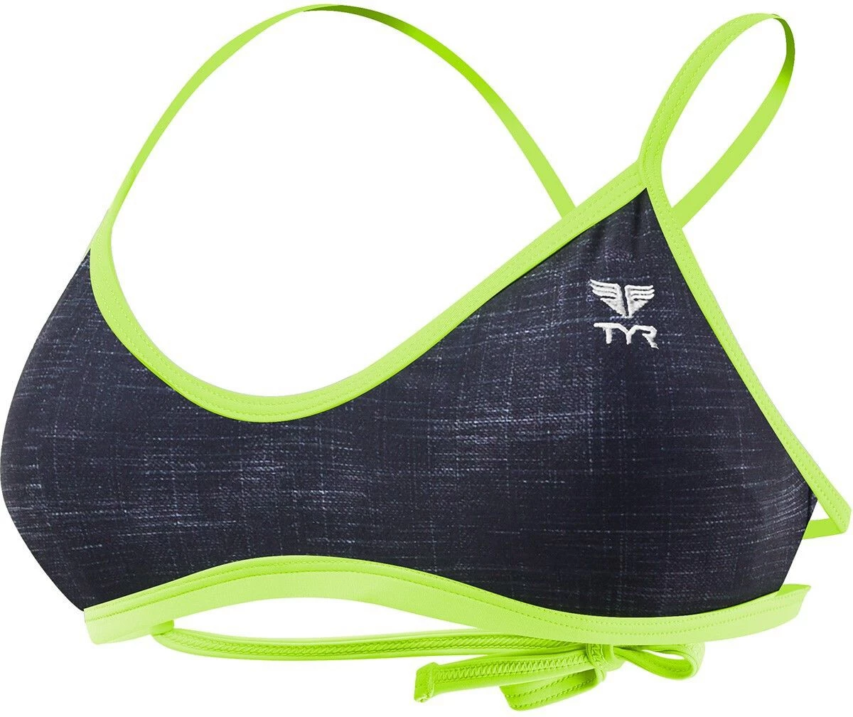 TYR Sandblasted Mojave Haut de maillot de bain à nouer Femme, bleu 3 TYR Sandblasted Mojave Haut de maillot de bain à nouer Femme, bleu