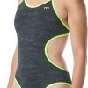 TYR Sandblasted Maillot de bain Monofit Femme, gris 1 TYR Sandblasted Maillot de bain Monofit Femme, gris -Natation Femme Soldes tyr sandblasted monofit swimsuit women black 1